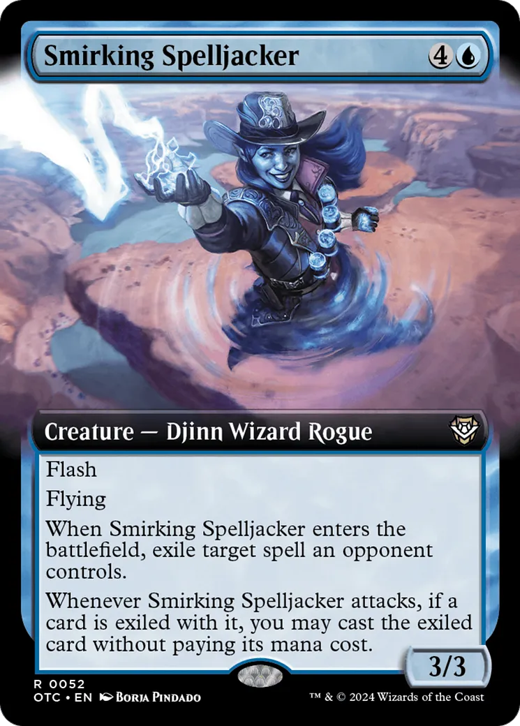 Smirking Spelljacker — Outlaws of Thunder Junction Commander — Magic: The Gathering