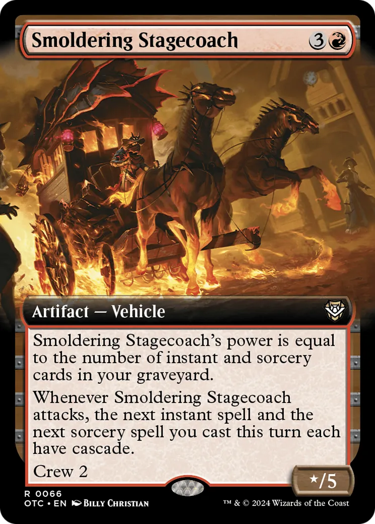 Smoldering Stagecoach — Outlaws of Thunder Junction Commander — Magic: The Gathering