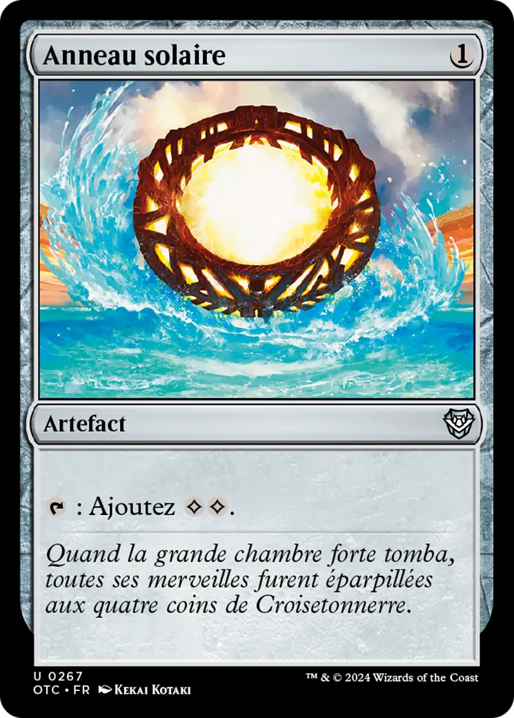 Anneau solaire — Outlaws of Thunder Junction Commander — Magic: The Gathering