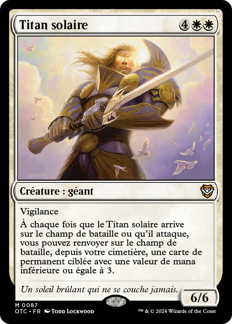 Titan solaire — Outlaws of Thunder Junction Commander — Magic: The Gathering