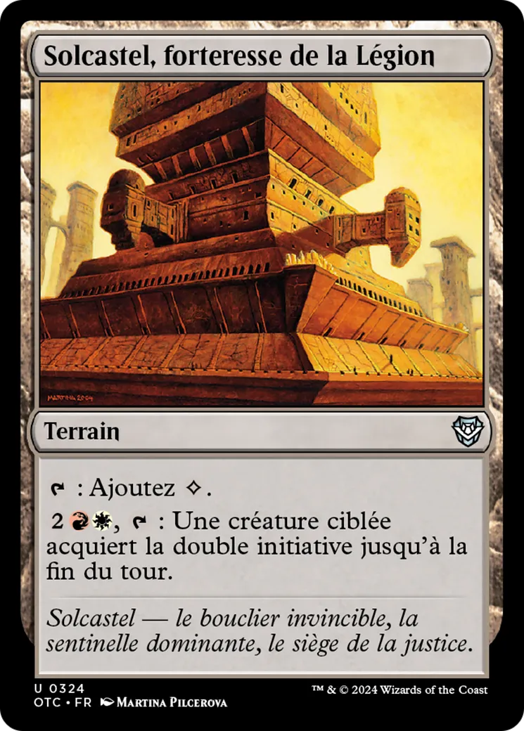 Solcastel, forteresse de la Légion — Outlaws of Thunder Junction Commander — Magic: The Gathering