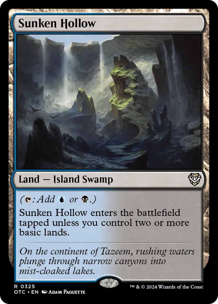 Sunken Hollow — Outlaws of Thunder Junction Commander — Magic: The Gathering