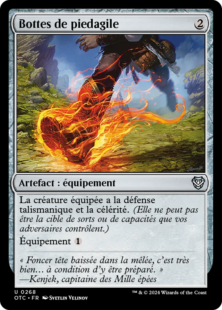 Bottes de piedagile — Outlaws of Thunder Junction Commander — Magic: The Gathering