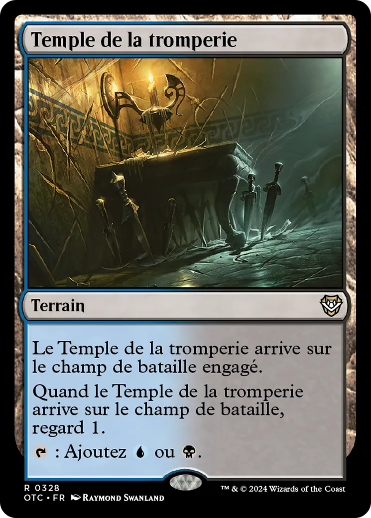 Temple de la tromperie — Outlaws of Thunder Junction Commander — Magic: The Gathering
