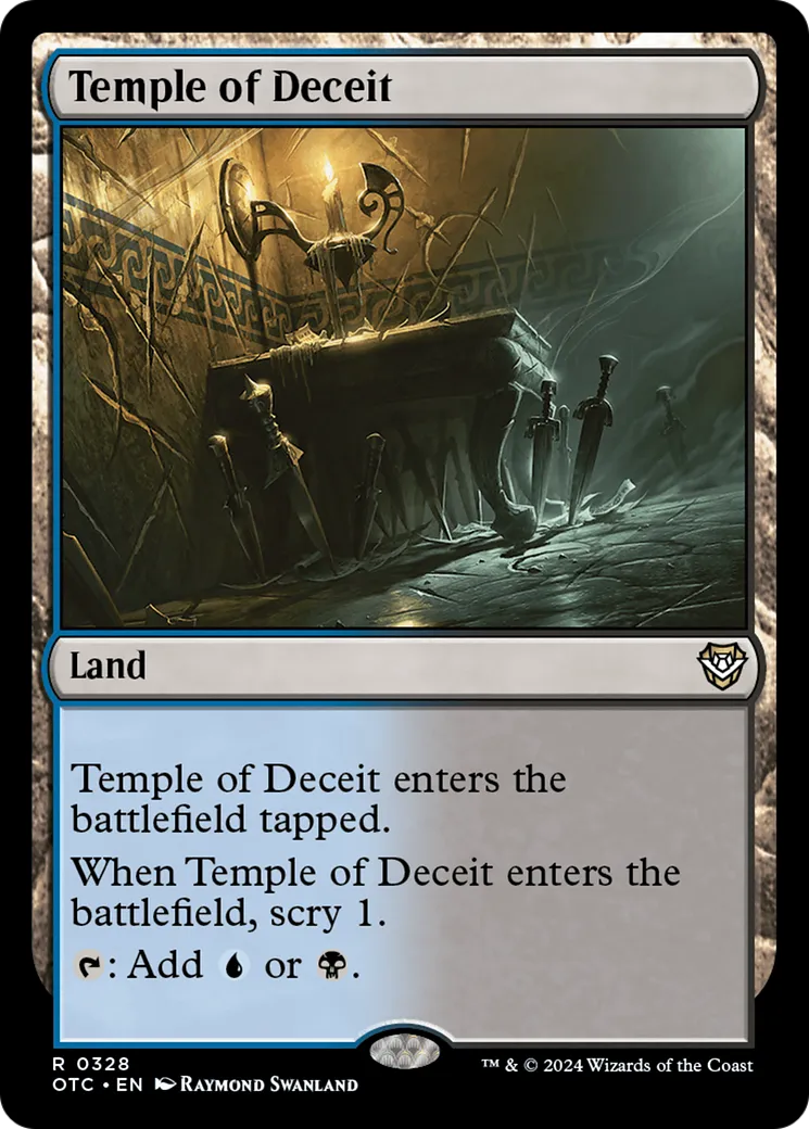 Temple of Deceit — Outlaws of Thunder Junction Commander — Magic: The Gathering