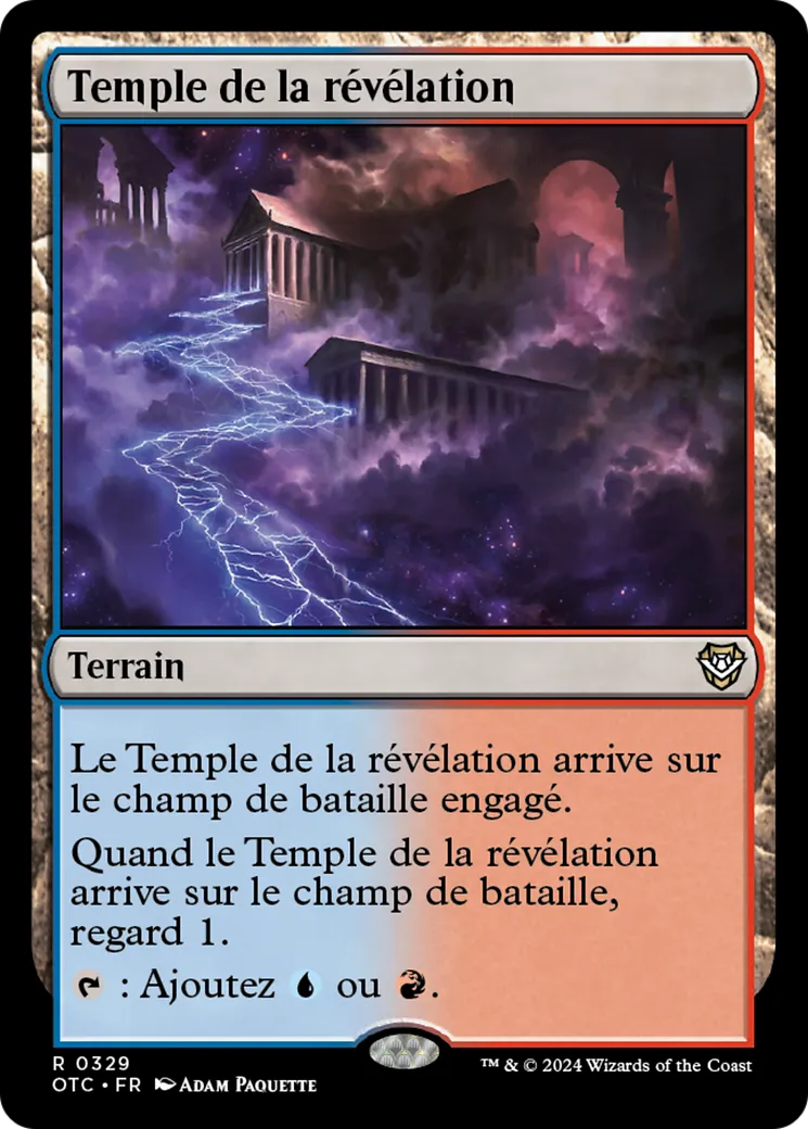 Temple de la révélation — Outlaws of Thunder Junction Commander — Magic: The Gathering