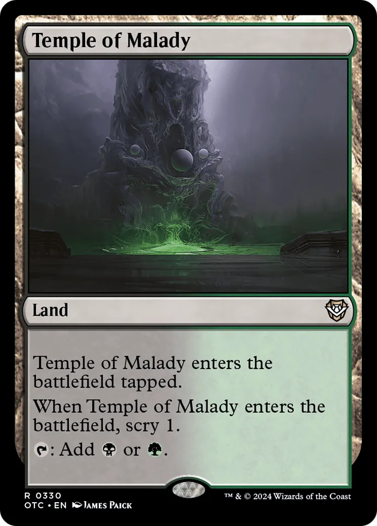 Temple of Malady — Outlaws of Thunder Junction Commander — Magic: The Gathering