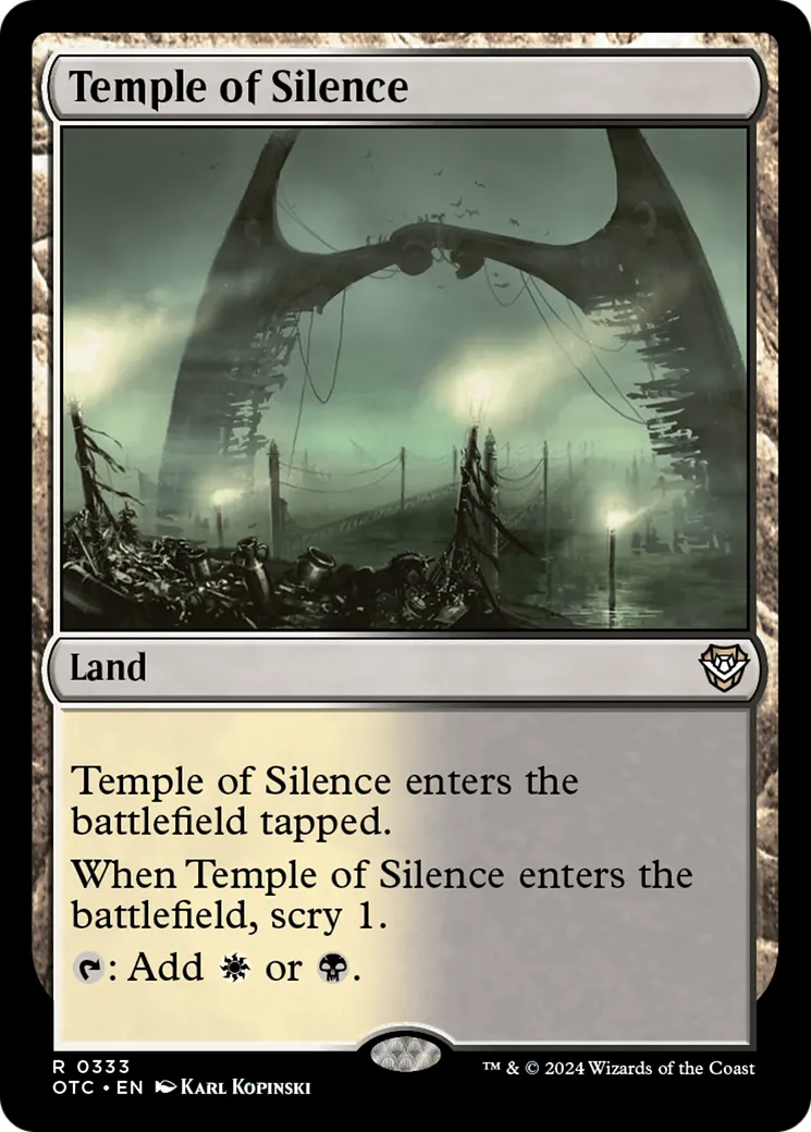 Temple of Silence — Outlaws of Thunder Junction Commander — Magic: The Gathering