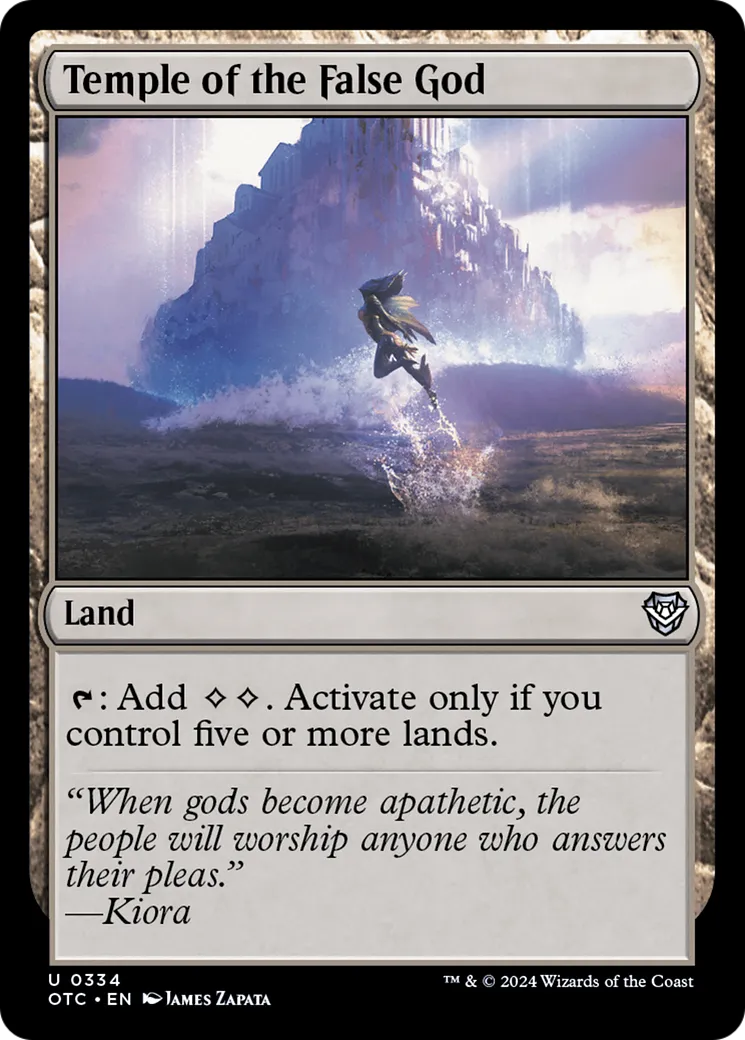Temple of the False God — Outlaws of Thunder Junction Commander — Magic: The Gathering