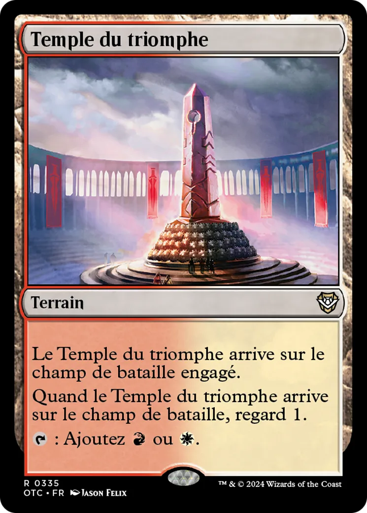 Temple du triomphe — Outlaws of Thunder Junction Commander — Magic: The Gathering