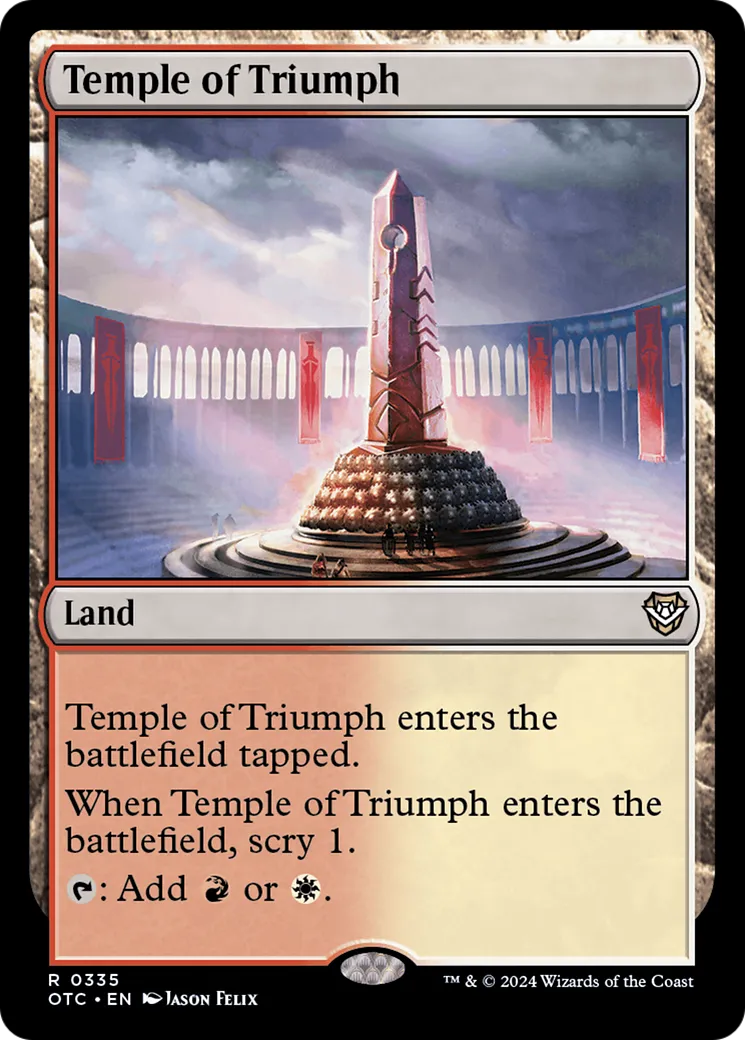 Temple of Triumph — Outlaws of Thunder Junction Commander — Magic: The Gathering
