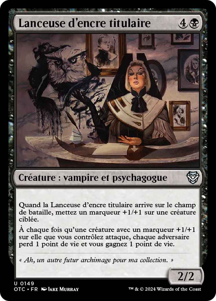 Lanceuse d'encre titulaire — Outlaws of Thunder Junction Commander — Magic: The Gathering