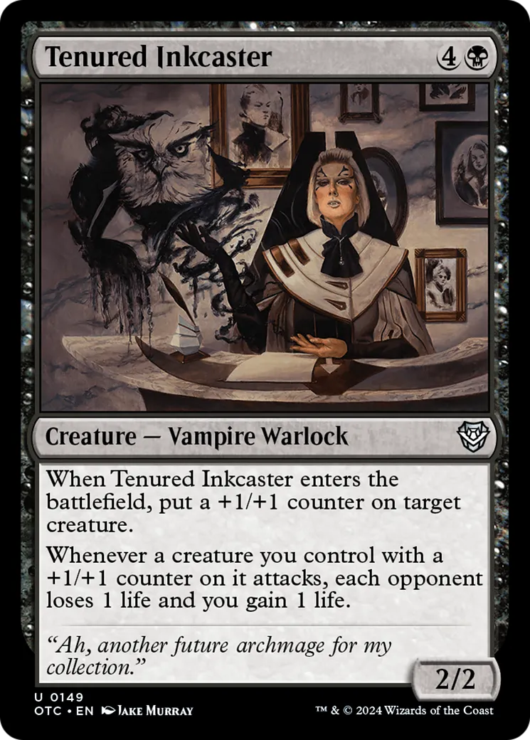 Tenured Inkcaster — Outlaws of Thunder Junction Commander — Magic: The Gathering