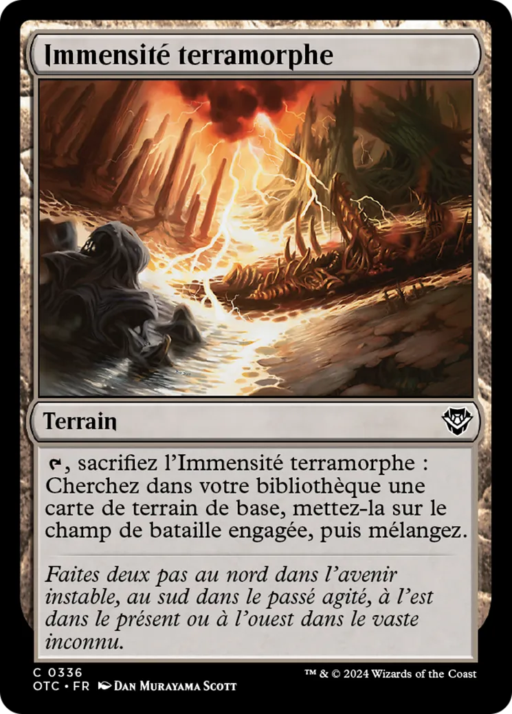 Immensité terramorphe — Outlaws of Thunder Junction Commander — Magic: The Gathering