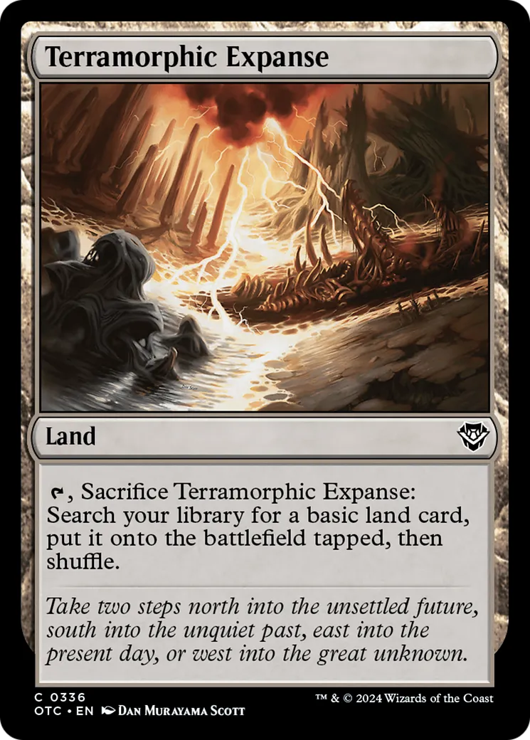 Terramorphic Expanse — Outlaws of Thunder Junction Commander — Magic: The Gathering