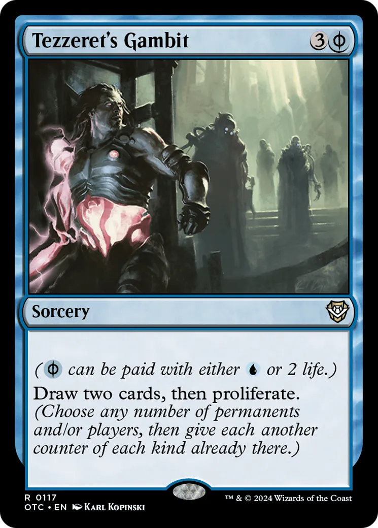 Tezzeret's Gambit — Outlaws of Thunder Junction Commander — Magic: The Gathering
