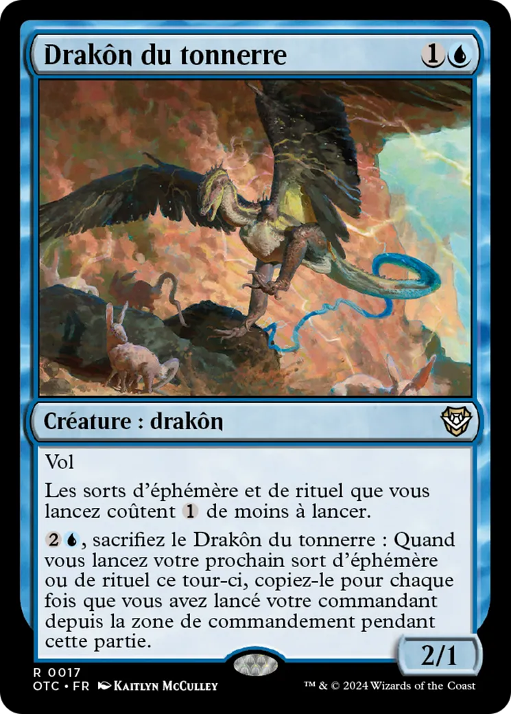 Drakôn du tonnerre — Outlaws of Thunder Junction Commander — Magic: The Gathering