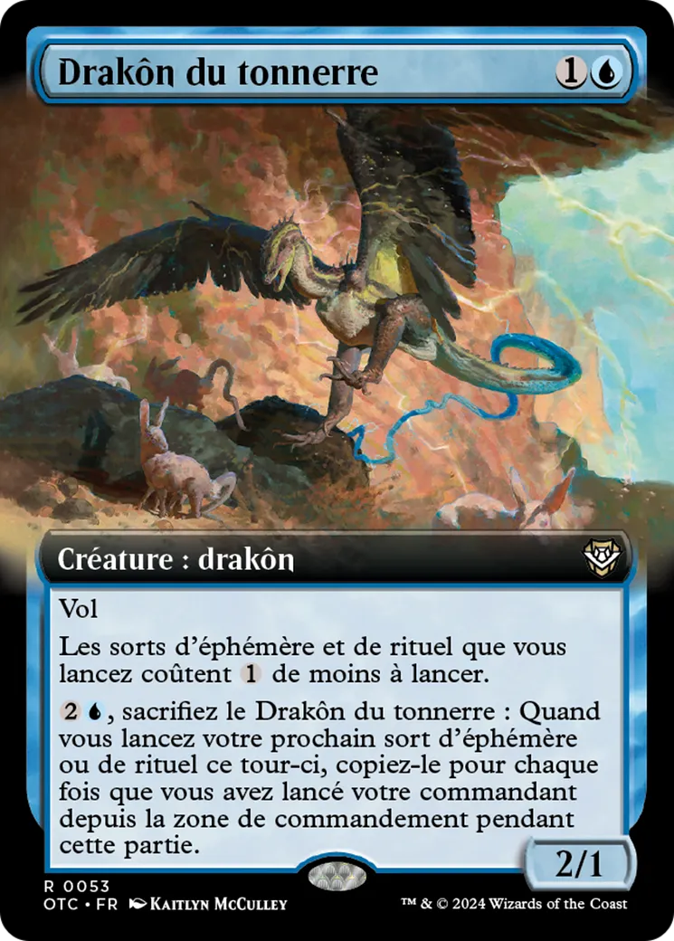 Drakôn du tonnerre — Outlaws of Thunder Junction Commander — Magic: The Gathering