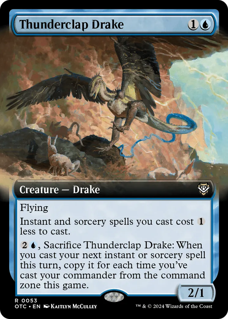 Thunderclap Drake — Outlaws of Thunder Junction Commander — Magic: The Gathering