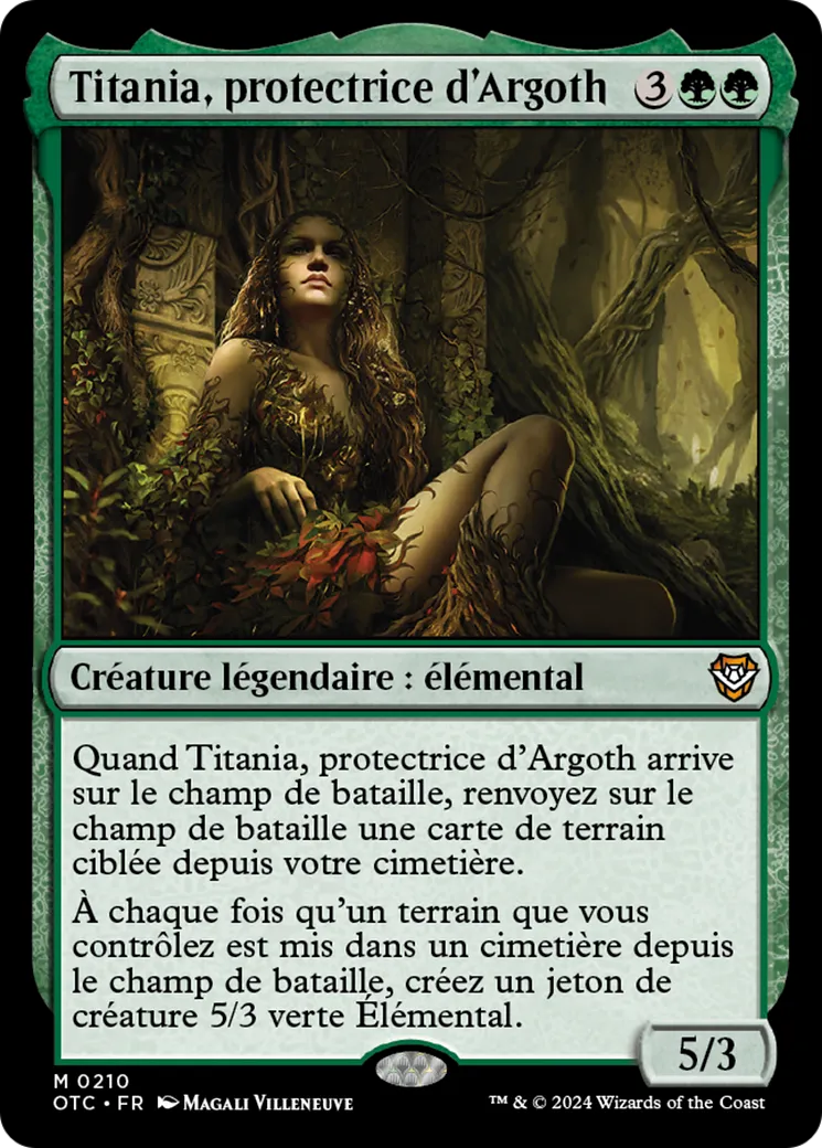 Titania, protectrice d'Argoth — Outlaws of Thunder Junction Commander — Magic: The Gathering