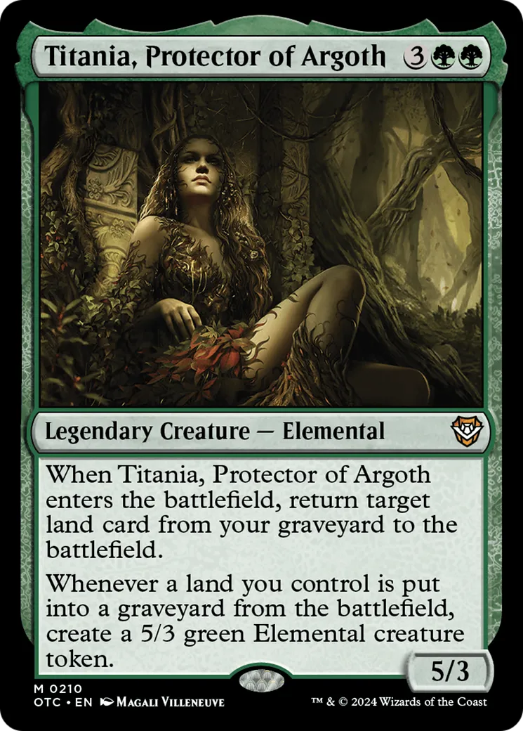 Titania, Protector of Argoth — Outlaws of Thunder Junction Commander — Magic: The Gathering