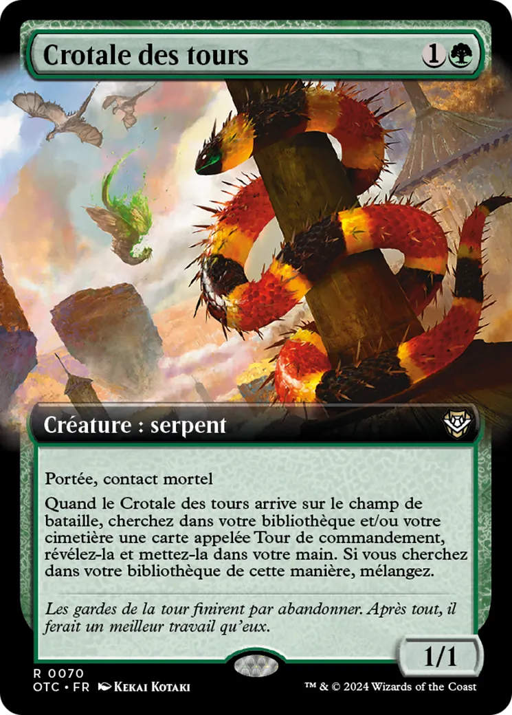 Crotale des tours — Outlaws of Thunder Junction Commander — Magic: The Gathering