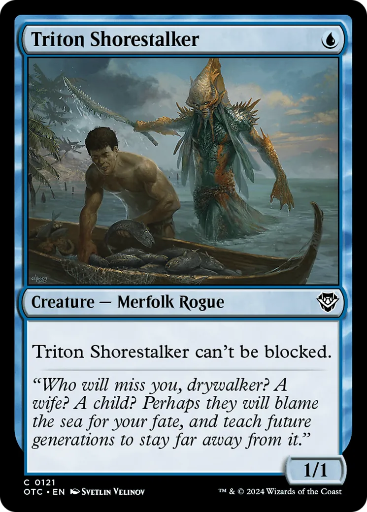 Triton Shorestalker — Outlaws of Thunder Junction Commander — Magic: The Gathering