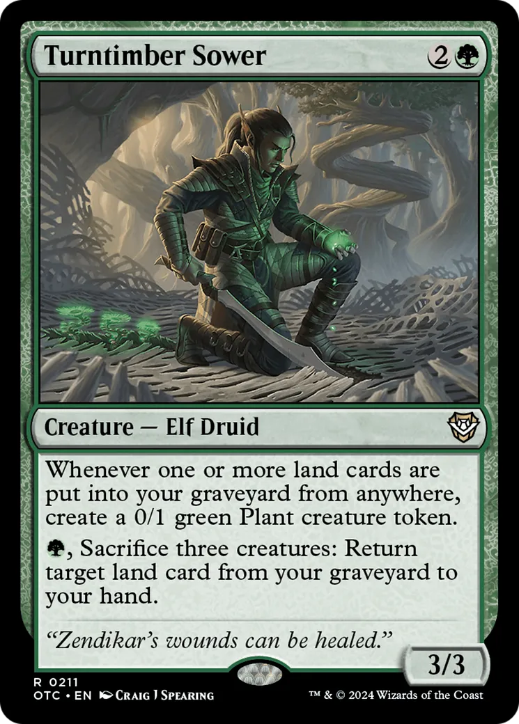 Turntimber Sower — Outlaws of Thunder Junction Commander — Magic: The Gathering