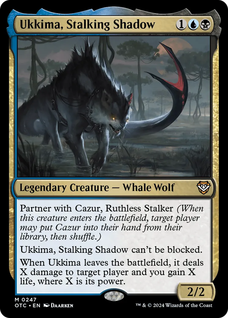 Ukkima, Stalking Shadow — Outlaws of Thunder Junction Commander — Magic: The Gathering