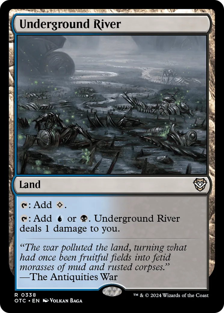 Underground River — Outlaws of Thunder Junction Commander — Magic: The Gathering