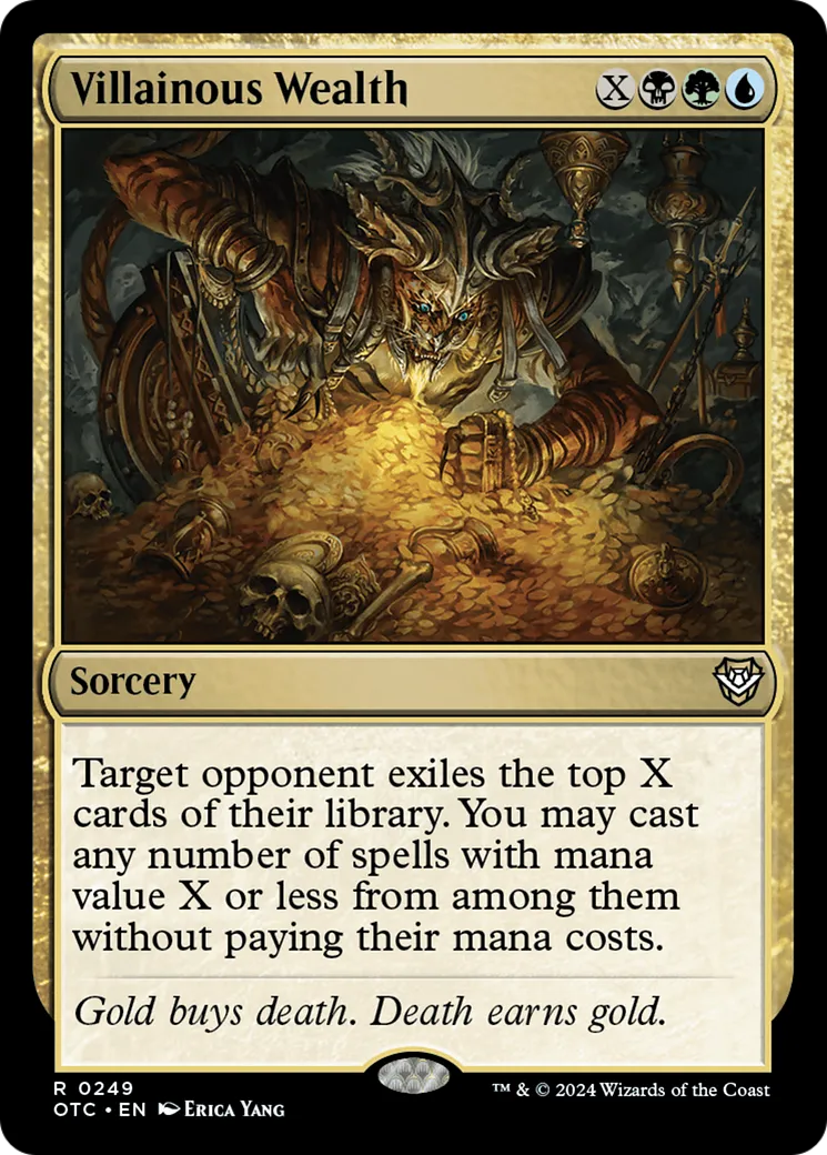 Villainous Wealth — Outlaws of Thunder Junction Commander — Magic: The Gathering