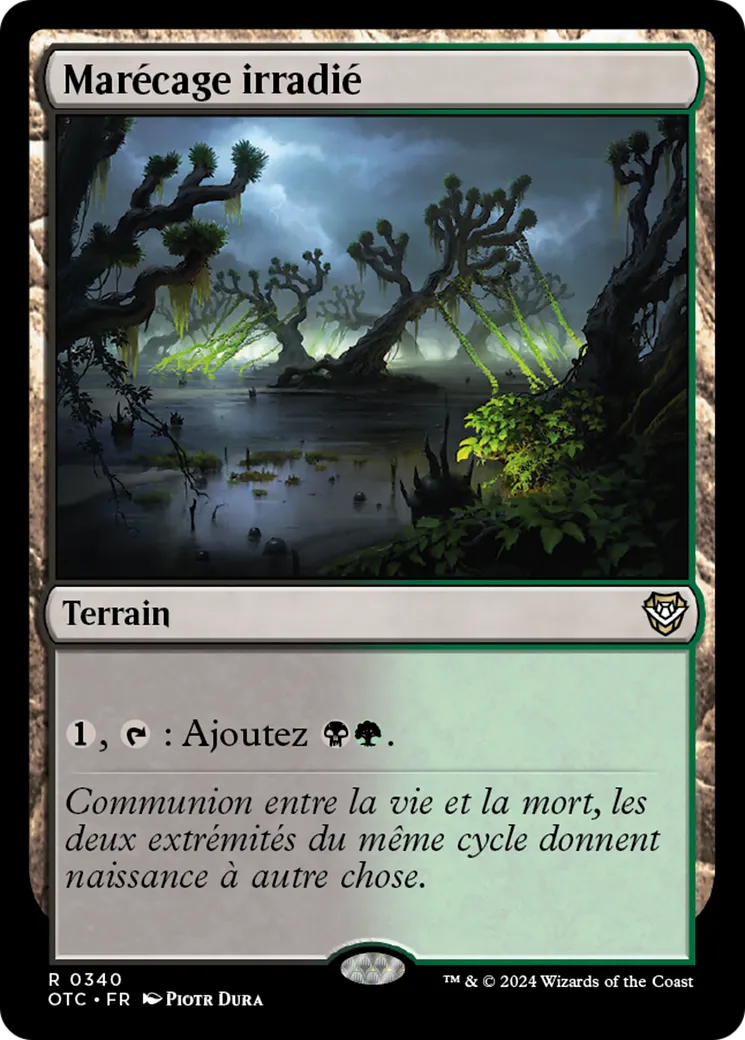 Marécage irradié — Outlaws of Thunder Junction Commander — Magic: The Gathering