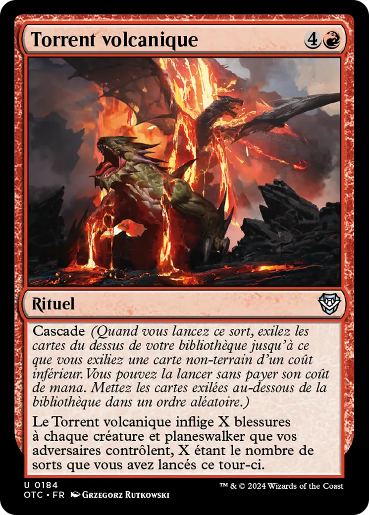 Torrent volcanique — Outlaws of Thunder Junction Commander — Magic: The Gathering
