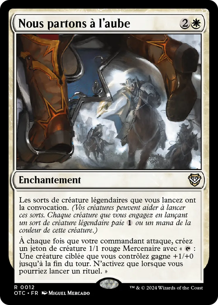 Nous partons à l'aube — Outlaws of Thunder Junction Commander — Magic: The Gathering
