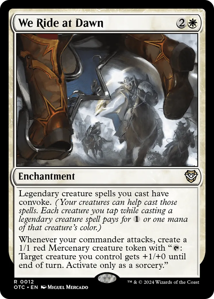 We Ride at Dawn from Outlaws of Thunder Junction Commander - Magic: The Gathering