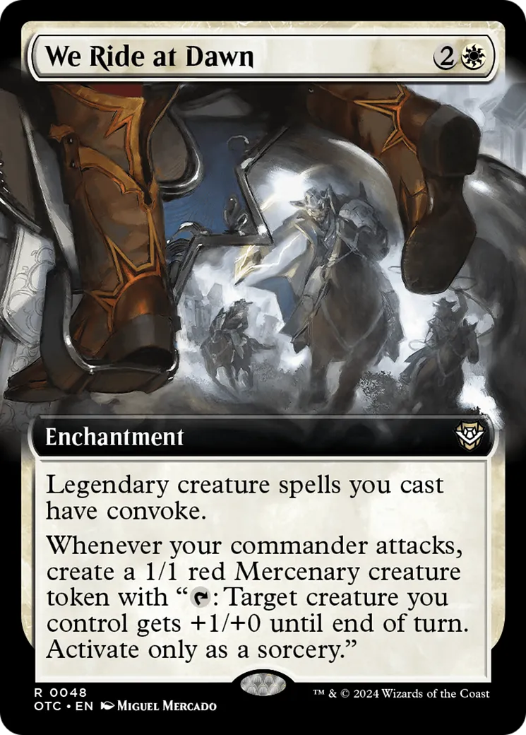 Nous partons à l'aube — Outlaws of Thunder Junction Commander — Magic: The Gathering