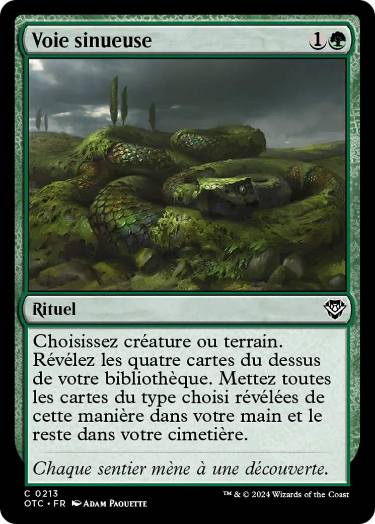 Voie sinueuse — Outlaws of Thunder Junction Commander — Magic: The Gathering