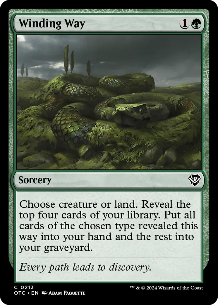 Winding Way — Outlaws of Thunder Junction Commander — Magic: The Gathering