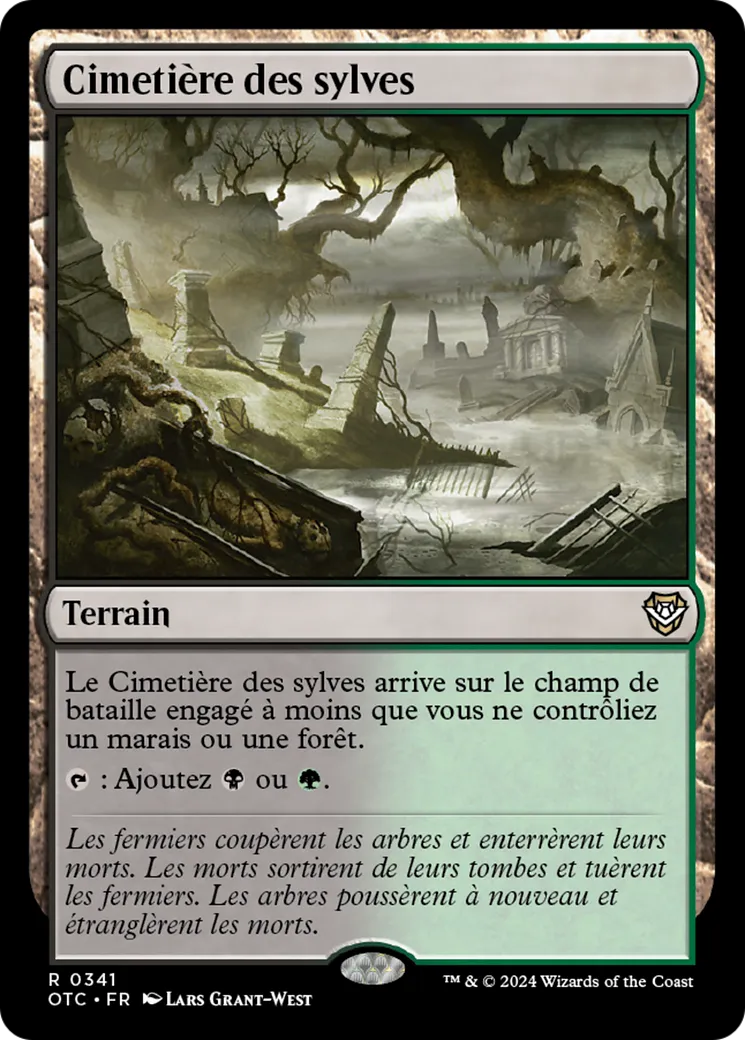 Cimetière des sylves — Outlaws of Thunder Junction Commander — Magic: The Gathering