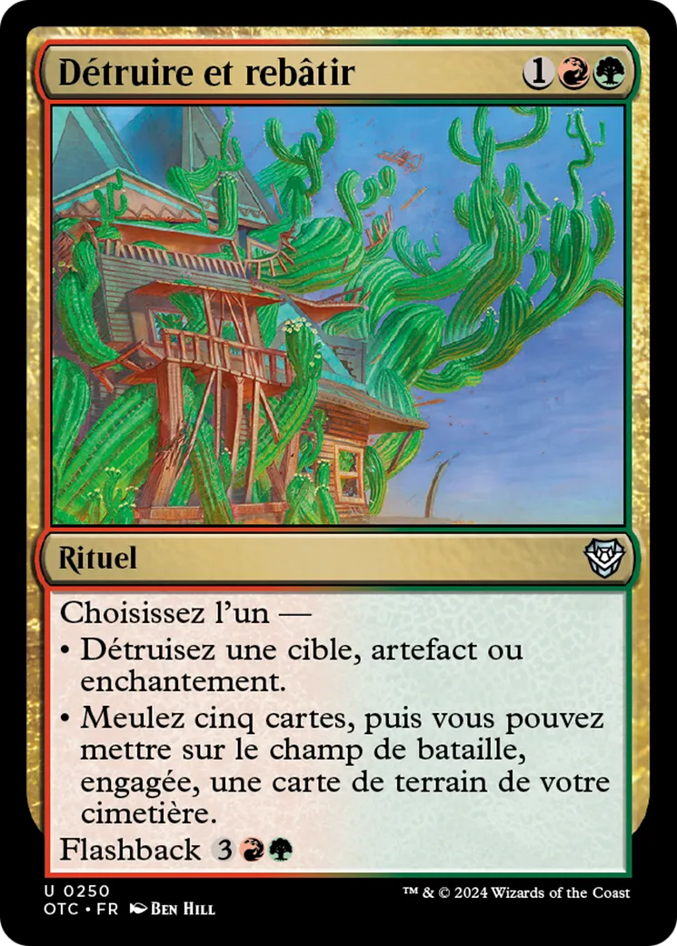 Détruire et rebâtir — Outlaws of Thunder Junction Commander — Magic: The Gathering