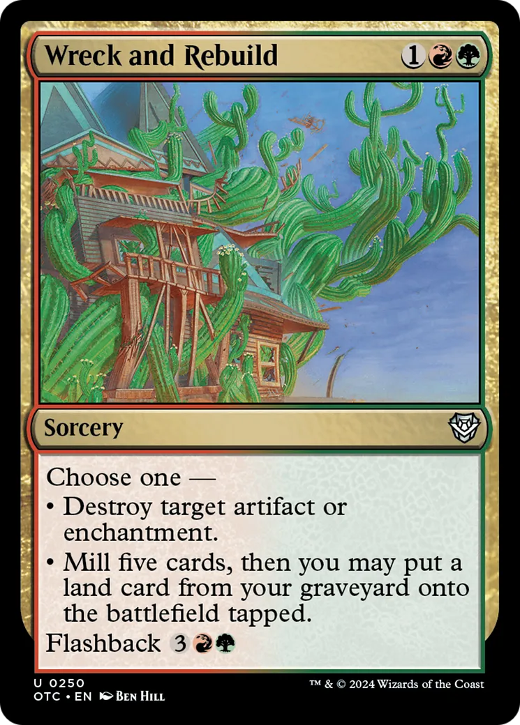 Wreck and Rebuild — Outlaws of Thunder Junction Commander — Magic: The Gathering