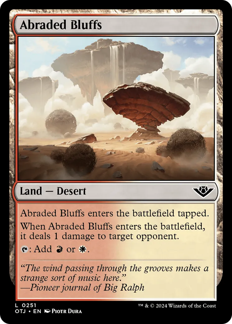 Abraded Bluffs — Outlaws of Thunder Junction — Magic: The Gathering