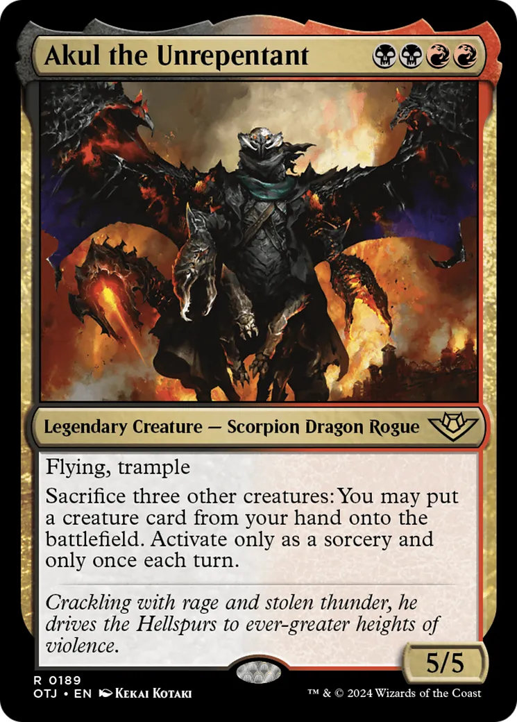 Akul the Unrepentant — Outlaws of Thunder Junction — Magic: The Gathering