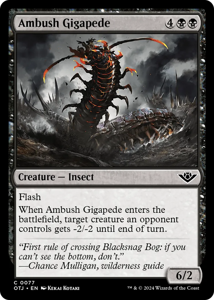Ambush Gigapede — Outlaws of Thunder Junction — Magic: The Gathering