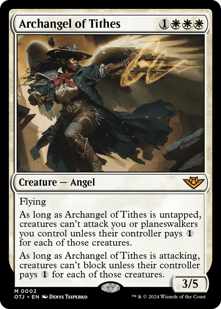 Archangel of Tithes — Outlaws of Thunder Junction — Magic: The Gathering