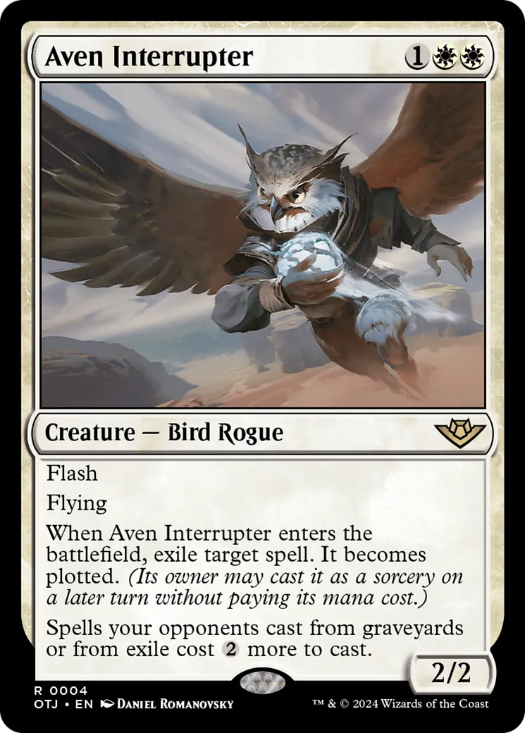 Aven Interrupter from Outlaws of Thunder Junction - Magic: The Gathering