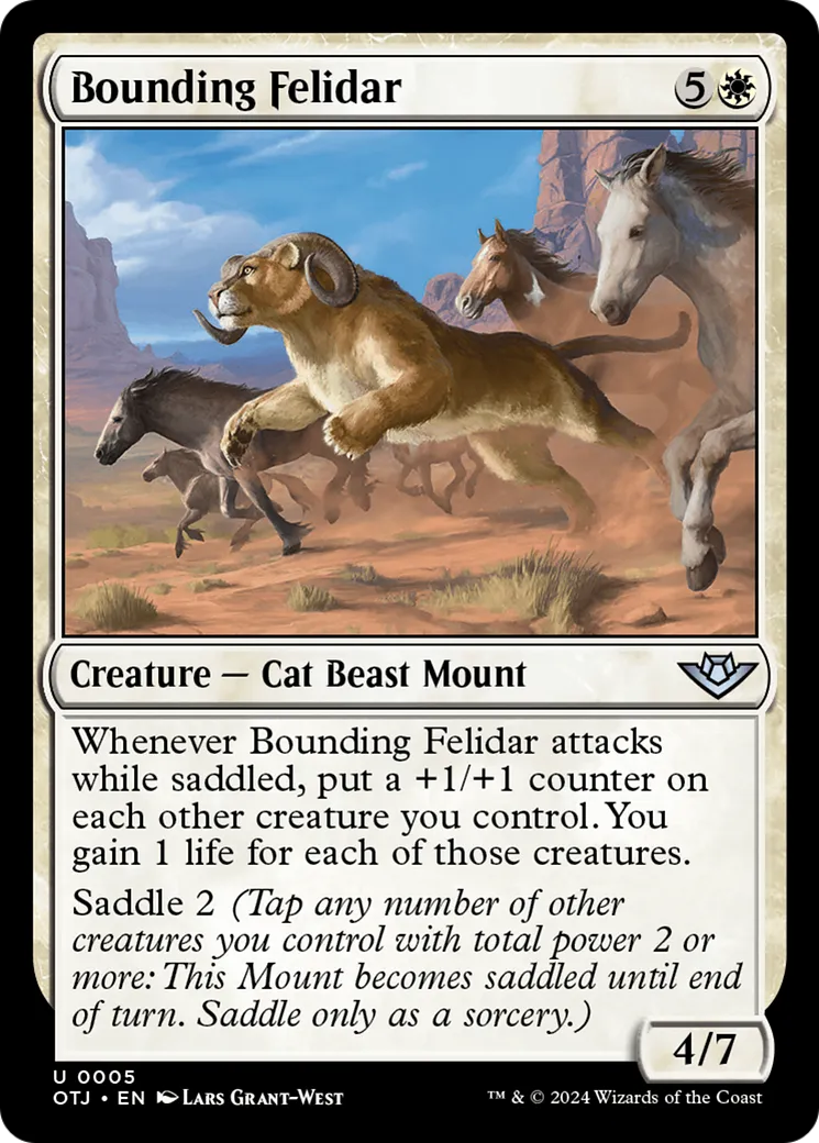 Félidar bondissant — Outlaws of Thunder Junction — Magic: The Gathering