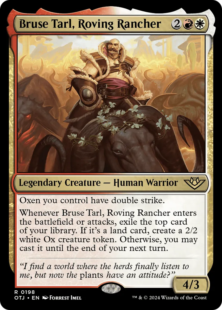 Bruse Tarl, éleveur itinérant — Outlaws of Thunder Junction — Magic: The Gathering