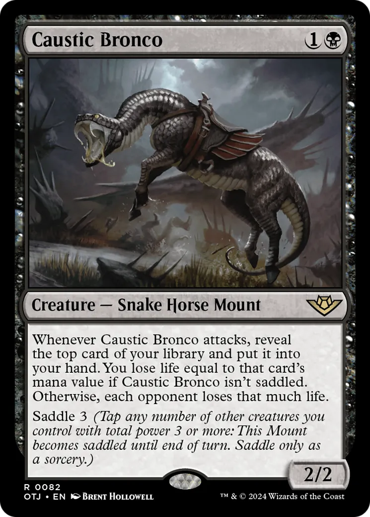 Caustic Bronco — Outlaws of Thunder Junction — Magic: The Gathering