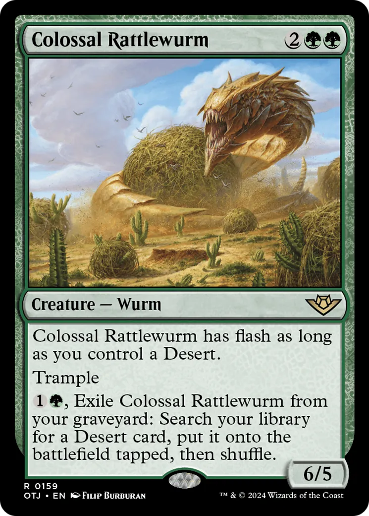 Guivre-crotale colossale — Outlaws of Thunder Junction — Magic: The Gathering